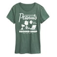 thumbnail image 1 of Peanuts - Record Shop - Women's Short Sleeve Graphic T-Shirt, 1 of 7