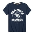 thumbnail image 1 of Peanuts - Records Snoopy Vinyl - Toddler & Youth Short Sleeve Graphic T-Shirt, 1 of 6