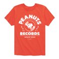 thumbnail image 1 of Peanuts - Records Snoopy Vinyl - Toddler & Youth Short Sleeve Graphic T-Shirt, 1 of 6