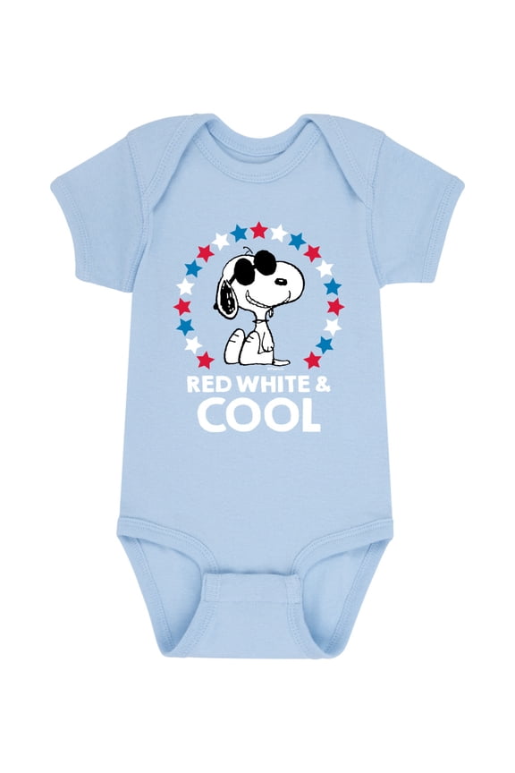 - Red White & Cool Baby Graphic One Piece