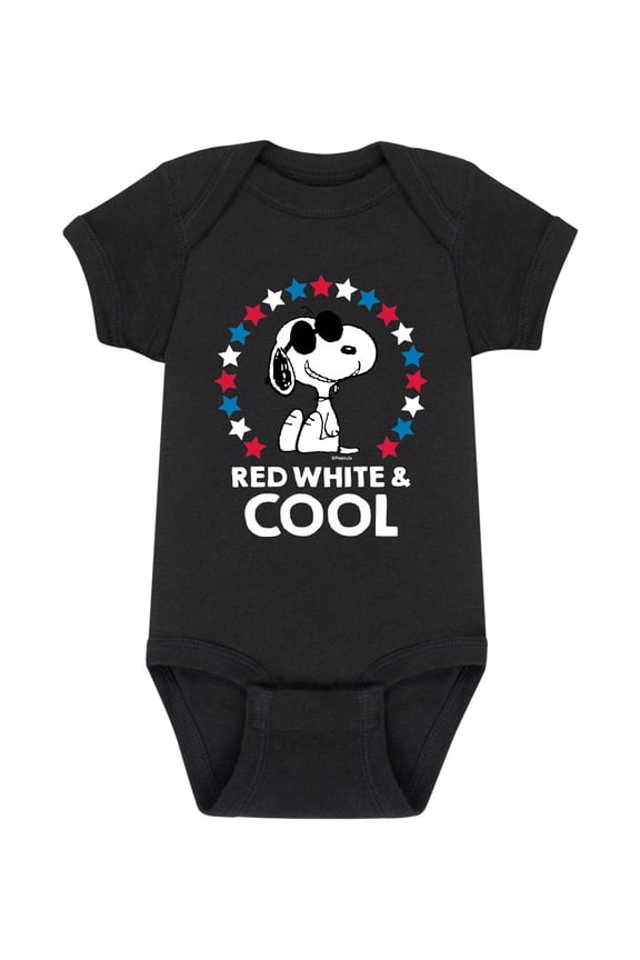 - Red White & Cool Baby Graphic One Piece