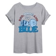 thumbnail image 1 of Peanuts - Red White and Blue Charlie Brown - Juniors Oversized Graphic T-Shirt, 1 of 5