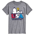 thumbnail image 1 of Peanuts - Red White and Chill - Men's Short Sleeve Graphic T-Shirt, 1 of 5