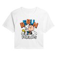 thumbnail image 1 of Peanuts - Rerun And Friends -Juniors Cropped Short Sleeve Graphic T-Shirt, 1 of 5