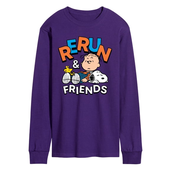 Peanuts - Rerun And Friends - Men's Long Sleeve Graphic T-Shirt