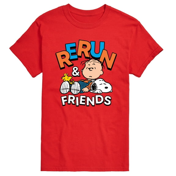 Peanuts - Rerun And Friends - Men's Short Sleeve Graphic T-Shirt