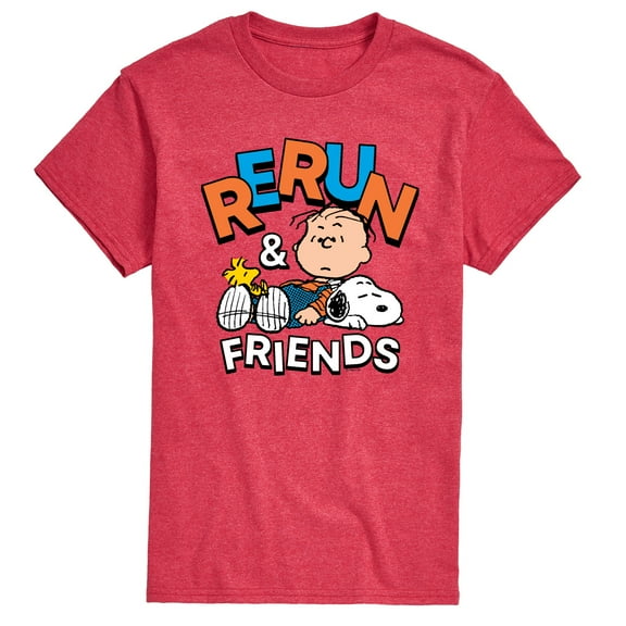 Peanuts - Rerun And Friends - Men's Short Sleeve Graphic T-Shirt