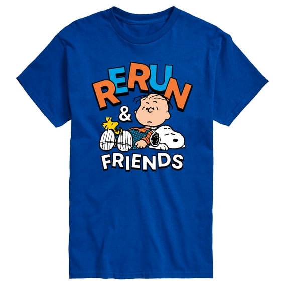 Peanuts - Rerun And Friends - Men's Short Sleeve Graphic T-Shirt