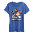 thumbnail image 1 of Peanuts - Rerun And Friends -Women's Short Sleeve Graphic T-Shirt, 1 of 5