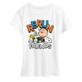 thumbnail image 1 of Peanuts - Rerun And Friends -Women's Short Sleeve Graphic T-Shirt, 1 of 5