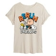 thumbnail image 1 of Peanuts - Rerun And Friends -Womens Oversized Graphic T-Shirt, 1 of 5