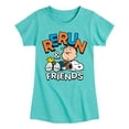 thumbnail image 1 of Peanuts - Rerun And Friends - Youthgirls Short Sleeve T-Shirt, 1 of 5