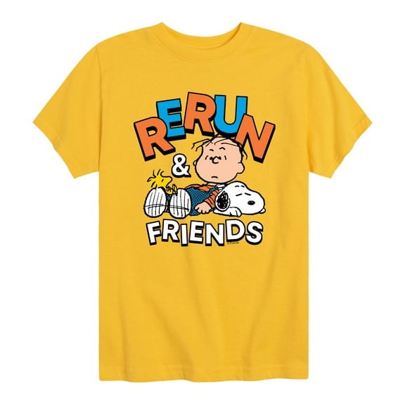 Peanuts - Rerun And Friends - Youthshort Sleeve Graphic T-Shirt