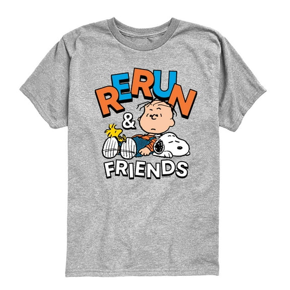 Peanuts - Rerun And Friends - Youthshort Sleeve Graphic T-Shirt