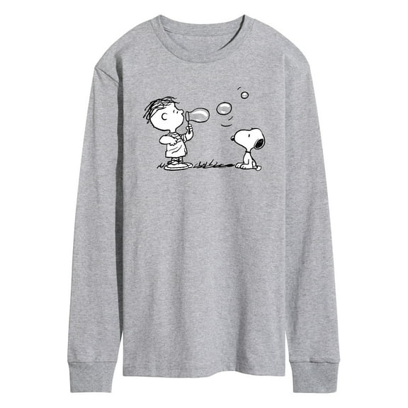 Peanuts - Rerun And Snoopy Bubbles - Men's Long Sleeve T-Shirt