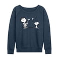 thumbnail image 1 of Peanuts - Rerun And Snoopy Bubbles - Women's Lightweight French Terry Long Sleeve Shirt, 1 of 6