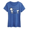 thumbnail image 1 of Peanuts - Rerun And Snoopy Bubbles - Women's Short Sleeve Graphic T-Shirt, 1 of 6