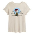 thumbnail image 1 of Peanuts - Rerun Winter - Juniors Ideal Flowy Muscle T-Shirt, 1 of 6