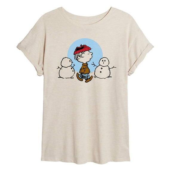 Peanuts - Rerun Winter - Juniors Ideal Flowy Muscle T-Shirt