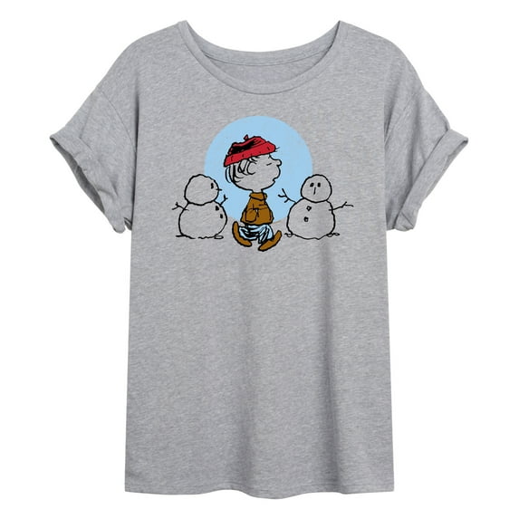 Peanuts - Rerun Winter - Juniors Ideal Flowy Muscle T-Shirt