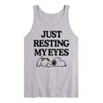 thumbnail image 1 of Peanuts - Resting My Eyes Snoopy - Men's Jersey Tank Top, 1 of 5