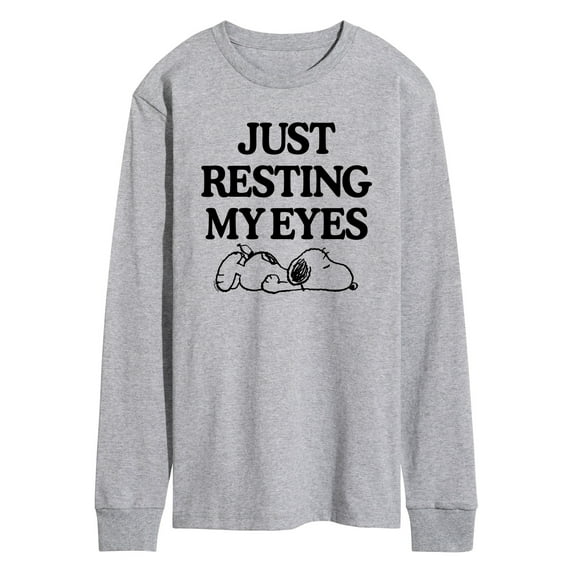 Peanuts - Resting My Eyes Snoopy - Men's Long Sleeve T-Shirt