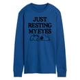 thumbnail image 1 of Peanuts - Resting My Eyes Snoopy - Men's Long Sleeve T-Shirt, 1 of 1