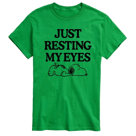 Peanuts - Resting My Eyes Snoopy - Men's Short Sleeve Graphic T-Shirt