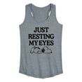 thumbnail image 1 of Peanuts - Resting My Eyes Snoopy - Women's Racerback Tank Top, 1 of 6