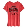 thumbnail image 1 of Peanuts - Resting My Eyes Snoopy - Women's Short Sleeve Graphic T-Shirt, 1 of 6
