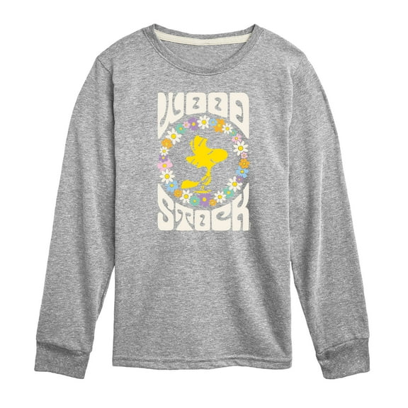 Peanuts - Retro Floral Woodstock - Toddler & Youth Long Sleeve Graphic T-Shirt