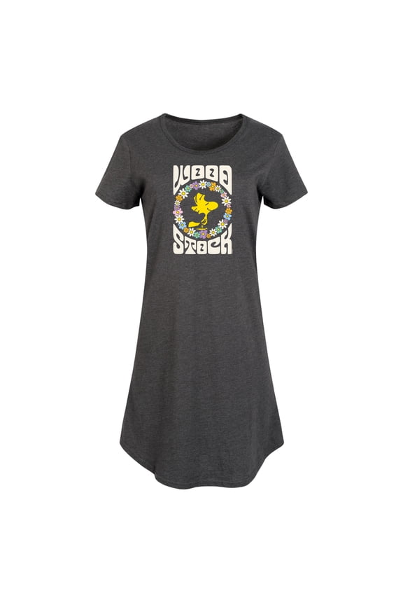 - Retro Floral Woodstock - Women's Racerback Tank Top