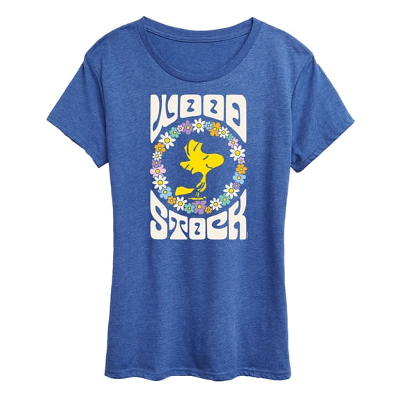 Peanuts - Retro Floral Woodstock - Women's Short Sleeve Graphic T-Shirt