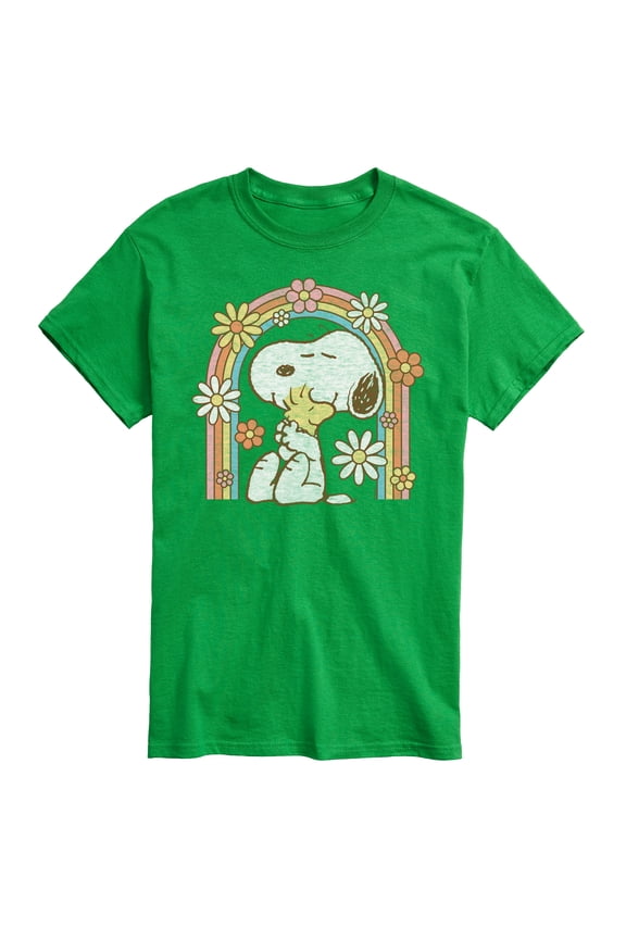 - Retro Flower Rainbow - Men's Short Sleeve Graphic T-Shirt