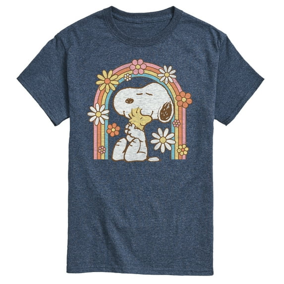 Peanuts - Retro Flower Rainbow - Men's Short Sleeve Graphic T-Shirt