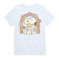 thumbnail image 1 of Peanuts - Retro Flower Rainbow - Toddler And Youth Short Sleeve Graphic T-Shirt, 1 of 6