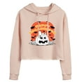 thumbnail image 1 of Peanuts - Retro Halloween - Juniors Cropped Pullover Hoodie, 1 of 6