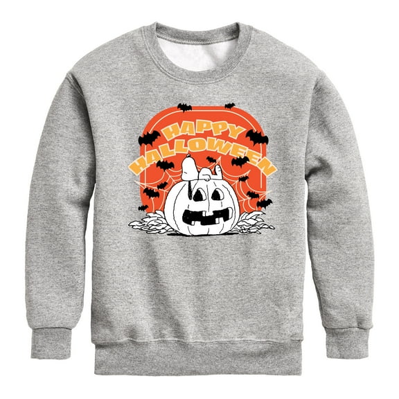 Peanuts - Retro Halloween - Toddler & Youth Crewneck Fleece Sweatshirt