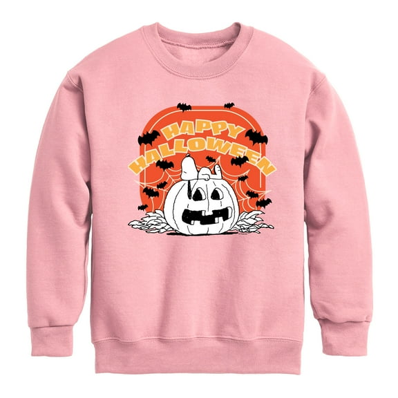 Peanuts - Retro Halloween - Toddler & Youth Crewneck Fleece Sweatshirt