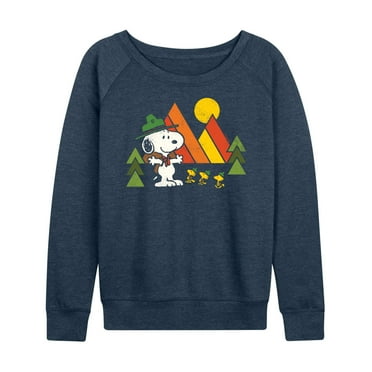 Peanuts - Retro Trailblazer - Women's Lightweight French Terry Long Sleeve Shirt