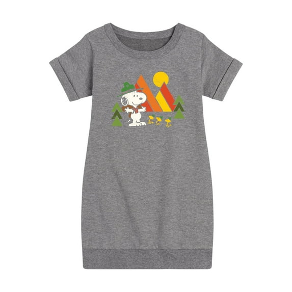 Peanuts - Retro Trailblazers - Toddler And Youth Girls Fleece Dress