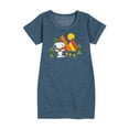 thumbnail image 1 of Peanuts - Retro Trailblazers - Toddler And Youth Girls Fleece Dress, 1 of 6
