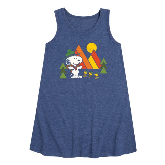 Peanuts - Retro Trailblazers - Toddler and Youth Girls A-line Dress
