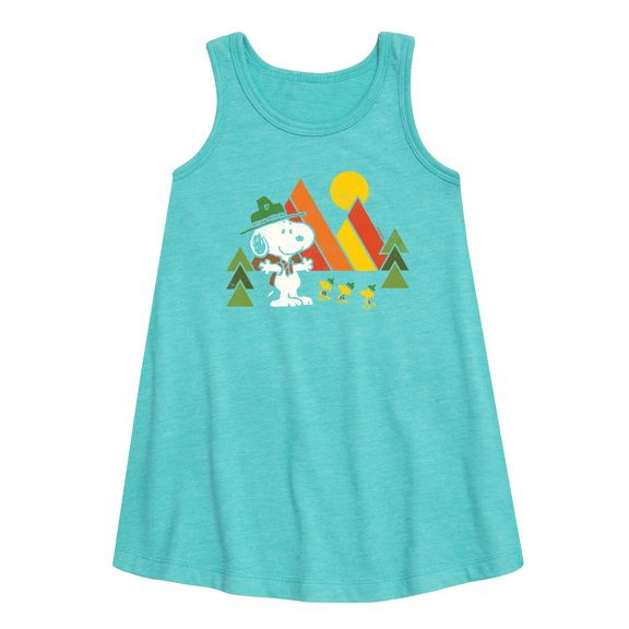 Peanuts - Retro Trailblazers - Toddler and Youth Girls A-line Dress