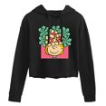 thumbnail image 1 of Peanuts - Sally Flowers - Juniors Cropped Pullover Hoodie, 1 of 6