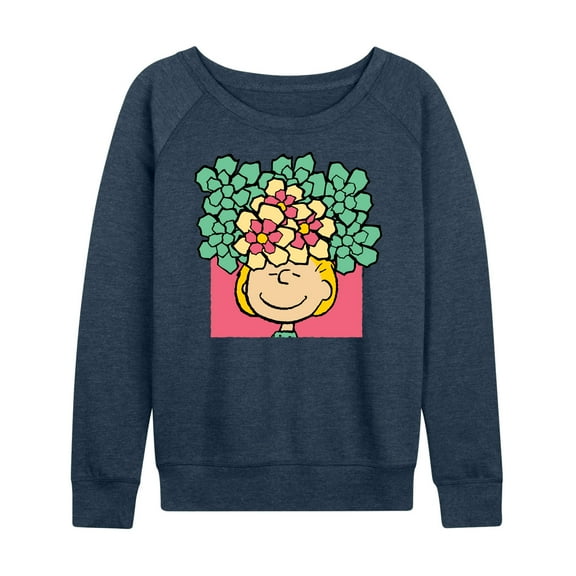 Peanuts - Sally Flowers - Women's Lightweight French Terry Long Sleeve Shirt