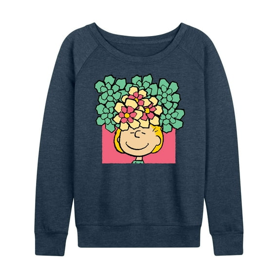 Peanuts - Sally Flowers - Women's Lightweight French Terry Long Sleeve Shirt