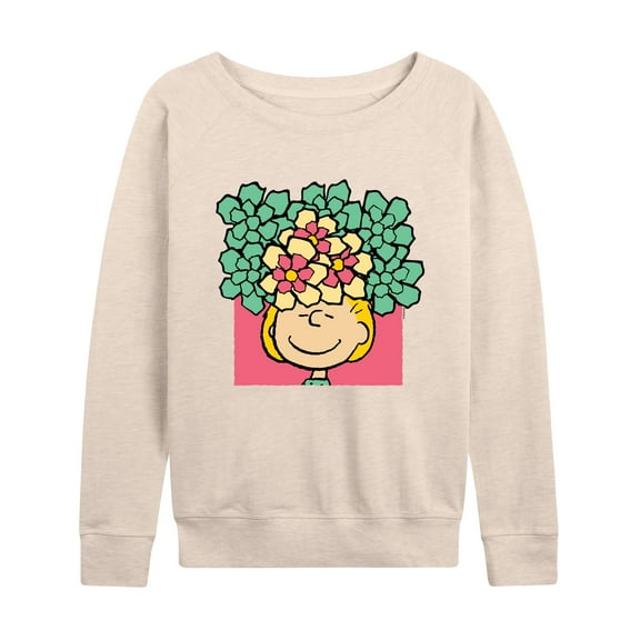 Peanuts - Sally Flowers - Women's Lightweight French Terry Long Sleeve Shirt