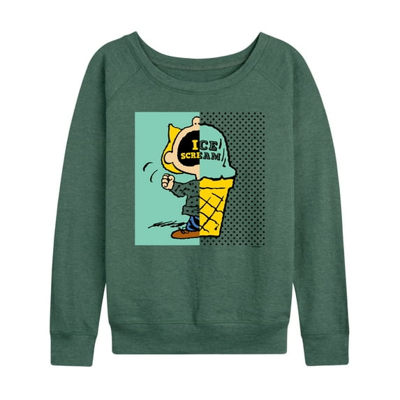 Peanuts - Sally Ice Cream - Women's Lightweight French Terry Long Sleeve Shirt