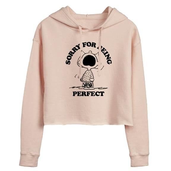 Peanuts - Sally Perfect - Juniors Cropped Pullover Hoodie